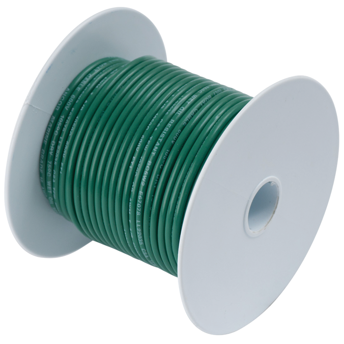 Ancor 108325 Marine Grade Tinned Copper Primary Wire, #10 AWG, 250', Green