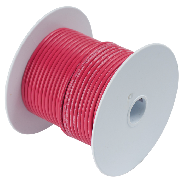 Ancor 106825 Marine Grade Tinned Copper Primary Wire, #12 AWG, 250', Red
