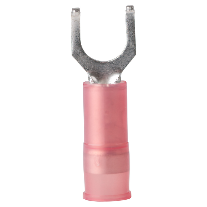 Ancor 230303 Marine Grade Nylon Spade Terminal, #10 Fastener, 22-18 Wire, Red, 6/Pk