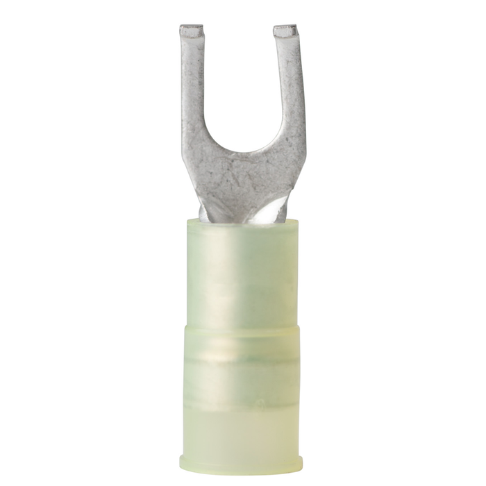 Ancor 220323 Marine Grade Nylon Spade Terminal, #10 Fastener, 12-10 Wire, Yellow, 100/Pk
