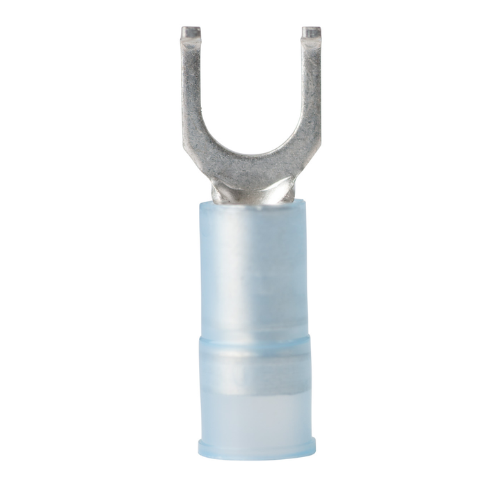 Ancor 230313 Marine Grade Nylon Spade Terminal, #10 Fastener, 16-14 Wire, Blue, 6/Pk