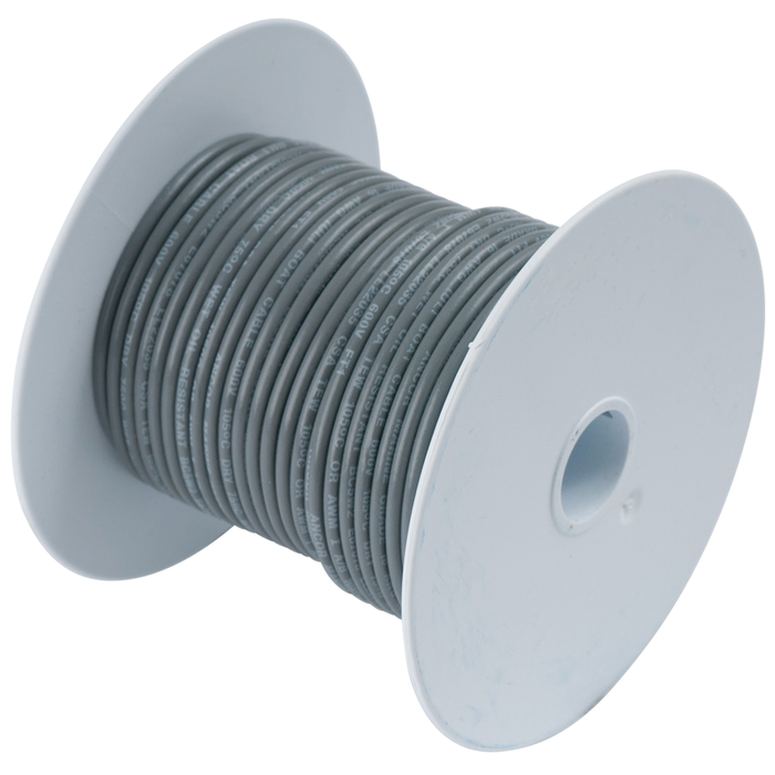 Ancor 104410 Marine Grade Tinned Copper Primary Wire, #14 AWG, 100', Gray
