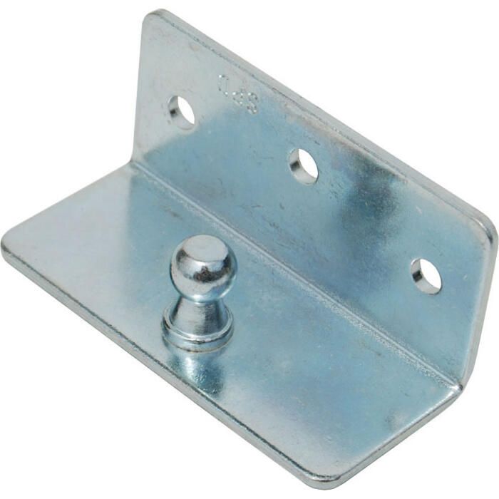 Taylor Made Products 1884 Zinc Plated Gas Lift Hardware, Angled Mount Bracket w/Ball Stud