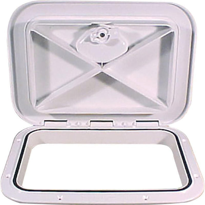 Beckson Marine HT1115AW Rectangular Flush Hatch, 10-3/4" x 14-3/4", White