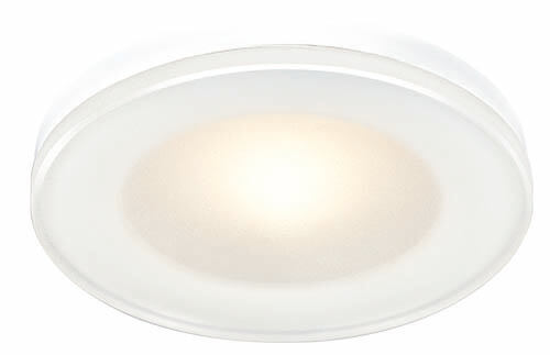 BCM Aspen 77 Blanco Escarcha 2W | Montaje por resorte, 3000K, 8-32V, IP66