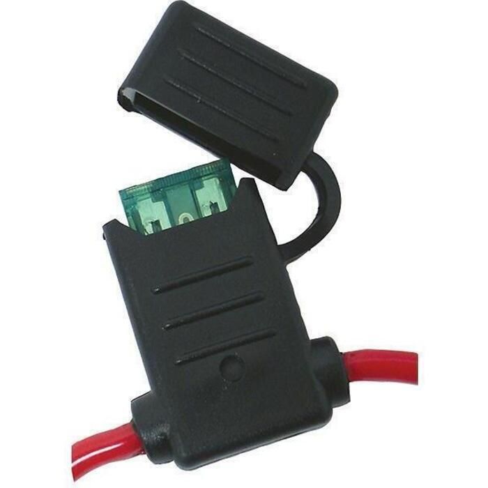 Seachoice 12771 In-Line Fuse Holder, Waterproof, 30 Amp Fuse