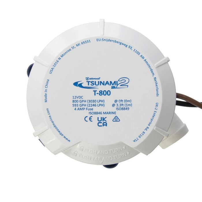Attwood Tsunami MK2 Manual Bilge Pump - T800 - 800 GPH & 12V