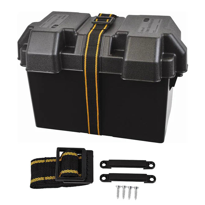 Attwood 90671 Power Guard Battery Box, Black, Fits Group 27M