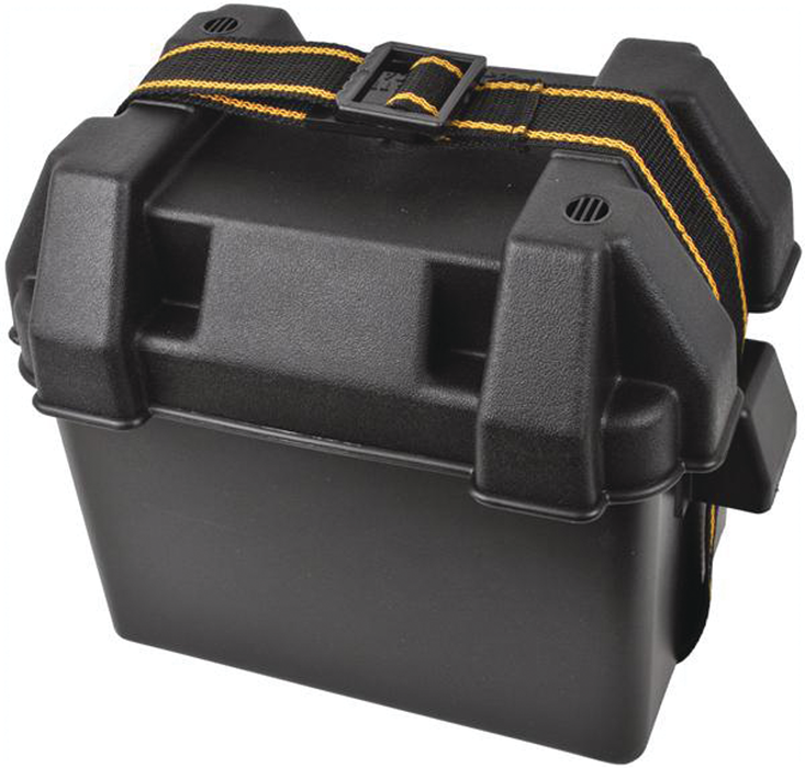 Attwood 9082-1 Standard Battery Box, Black, Vented Fits Group 16