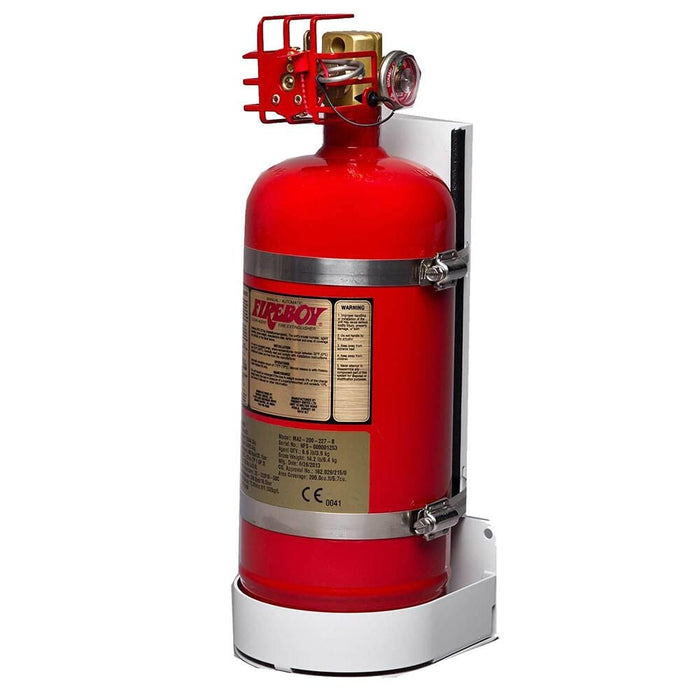 Fireboy-Xintex MA20225227-BL MA2 Auto/Manual Discharge HFC-227ea Fire, Extinguisher w/Mount, 225 CU FT