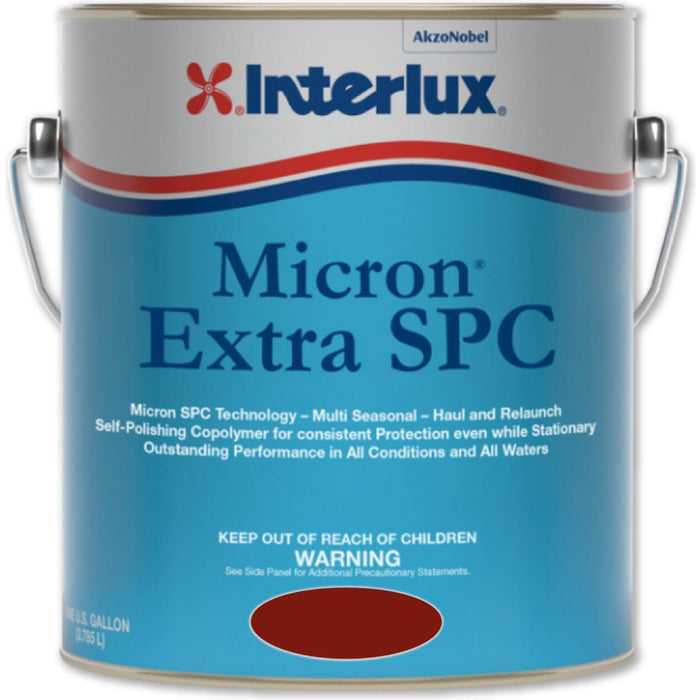 Interlux Micron Extra SPC Red Self-Polishing Copolymer Multi-Season Antifouling Paint (Gallon)
