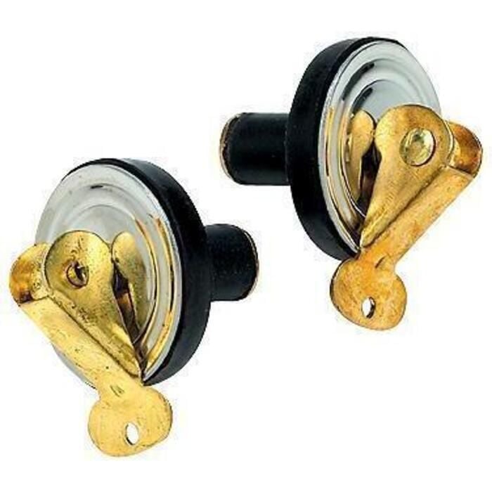 Seachoice Deck and Baitwell Plug, Brass, 2-Pack