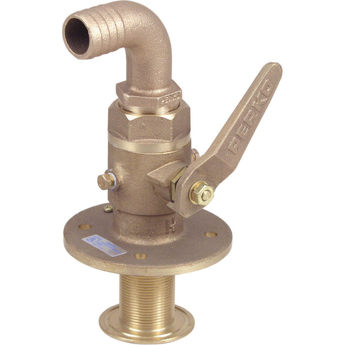 Perko 0834005PLB 3/4" Bronze Seacock w/90Â° Tail Piece