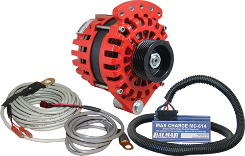 Balmar XT-SF-170-K6-KIT Alternator 1-2" Single Ft K6 Serpentine Pulley Regulator, & Temp Sensor 170A Kit 12V