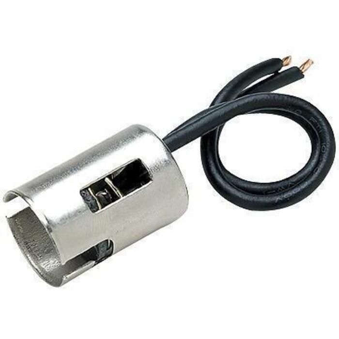 Seachoice 8321 Bayonet Bulb Socket for Bayonet Style Miniature Lamps, 4 In. Wire Leads