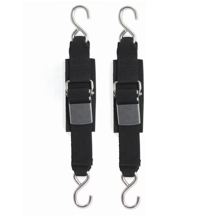 BoatBuckle F12067 SS Kwik-Lok Transom Tie-Downs, 2" x 6', 2/pk, 12 packs/case