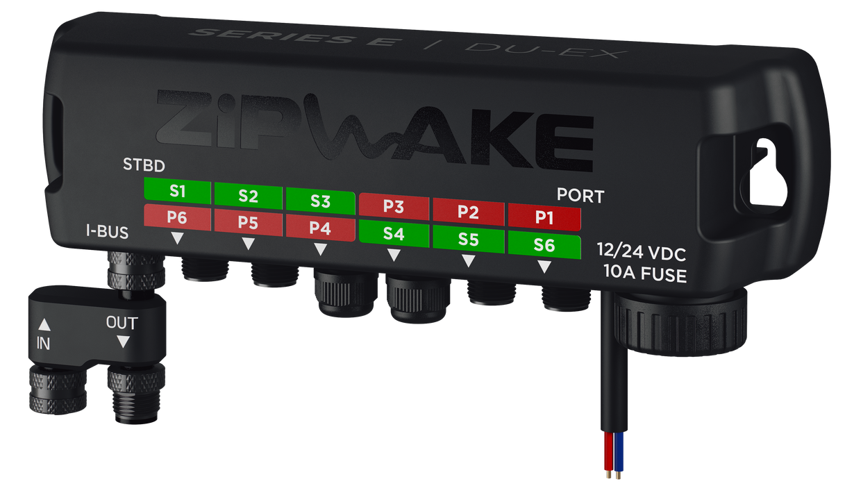 Zipwake 2012034 Series E DU-EX Distribution Expansion Unit with Power Cable — perspective view