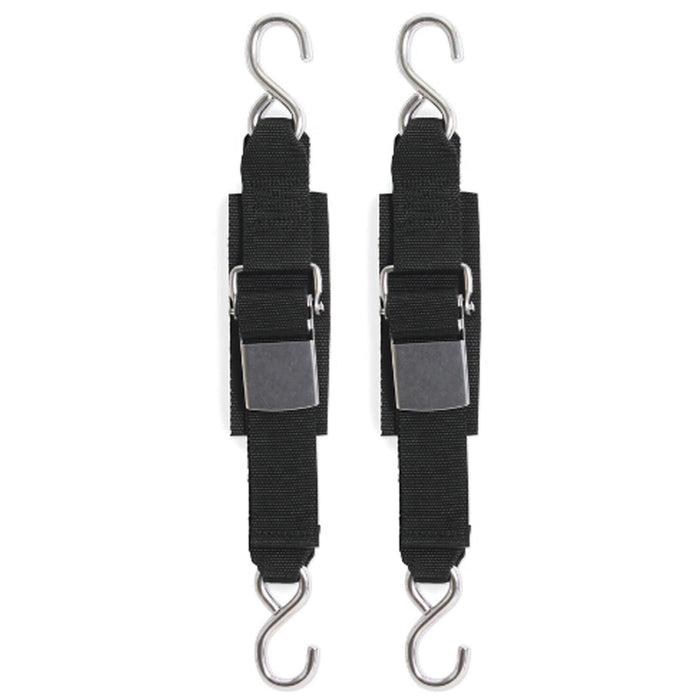 BoatBuckle F12065 SS Kwik-Lok Transom Tie-Downs, 2" x 2', 2/pk, 12 packs/case