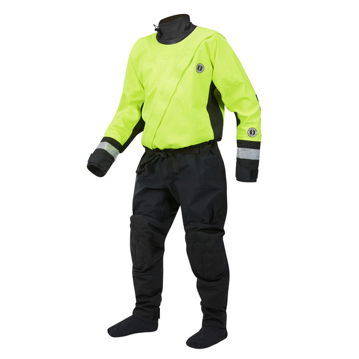 Mustang MSD576 Water Rescue Dry Suit - Fluorescent Yellow Green-Black