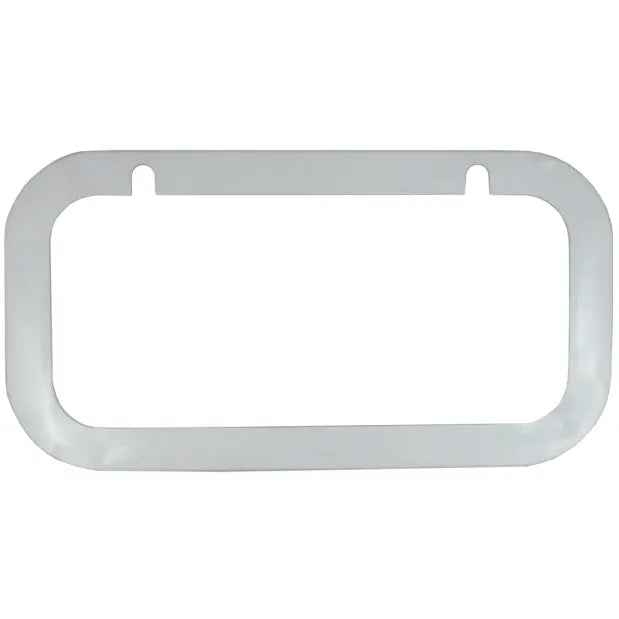 Beckson Marine PTRD714-W Outside Finishing Frame 7 X 14 White With Drains