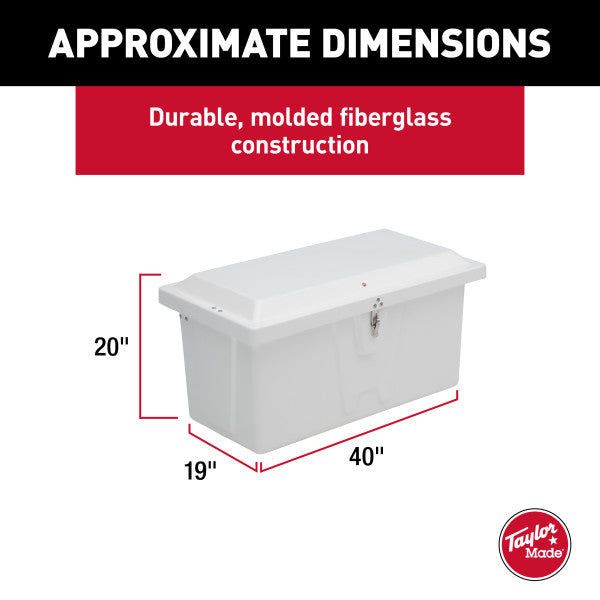 Taylor Made Stow N’ Go Fiberglass Dock Boxes - Durable Storage Solutions for Marine Enthusiasts