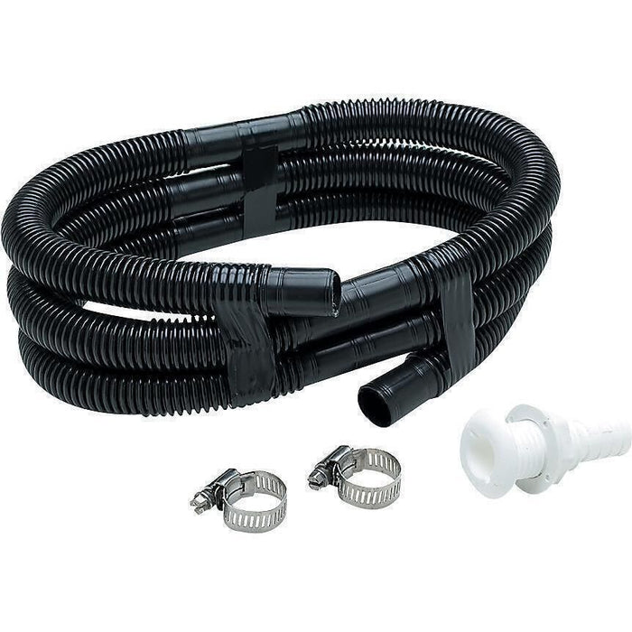 Seachoice 19451 Bilge Pump Installation Kit, For 1-1/8" Outlets, w/6 Ft Hose, 2 Clamps, Thru-Hull