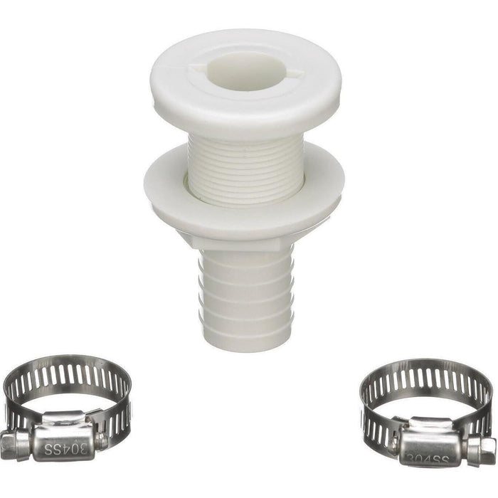 Seachoice 19451 Bilge Pump Installation Kit, For 1-1/8" Outlets, w/6 Ft Hose, 2 Clamps, Thru-Hull