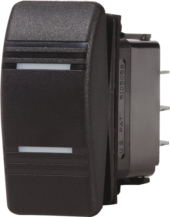 Blue Sea 8289-BSS 8289 Water Resistant Contura III Switch, Black, (On)-Off-On