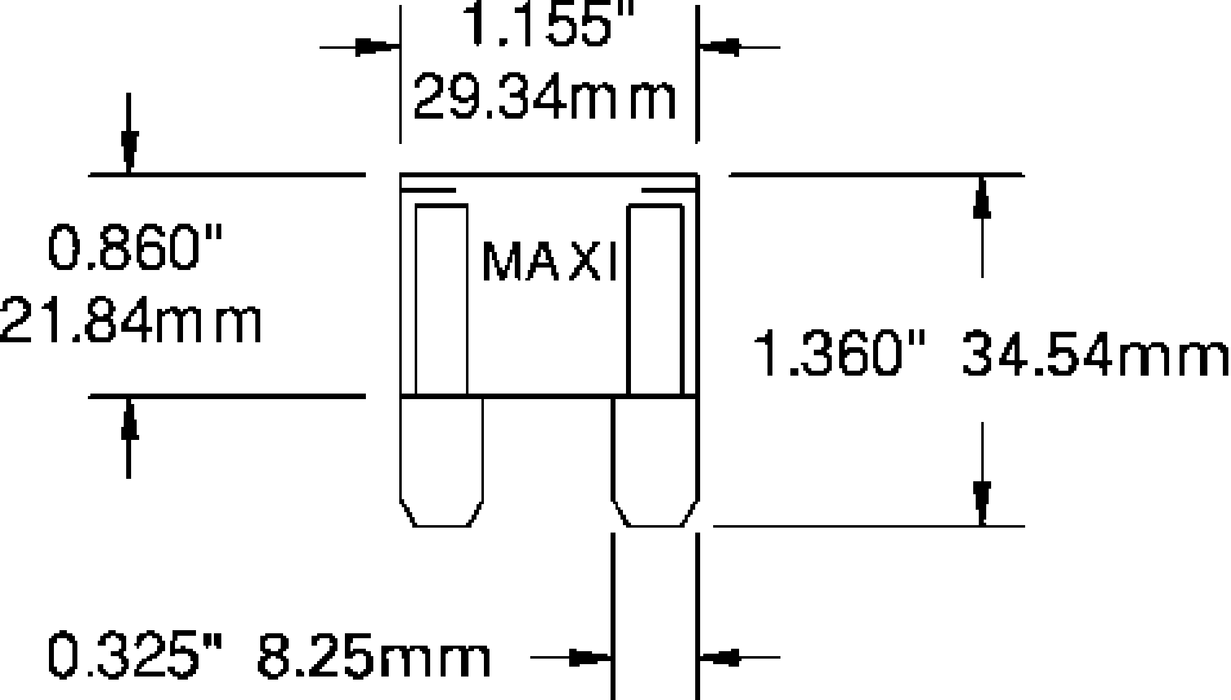 Blue Sea 5138-BSS Fuse Maxi 30 Ampere