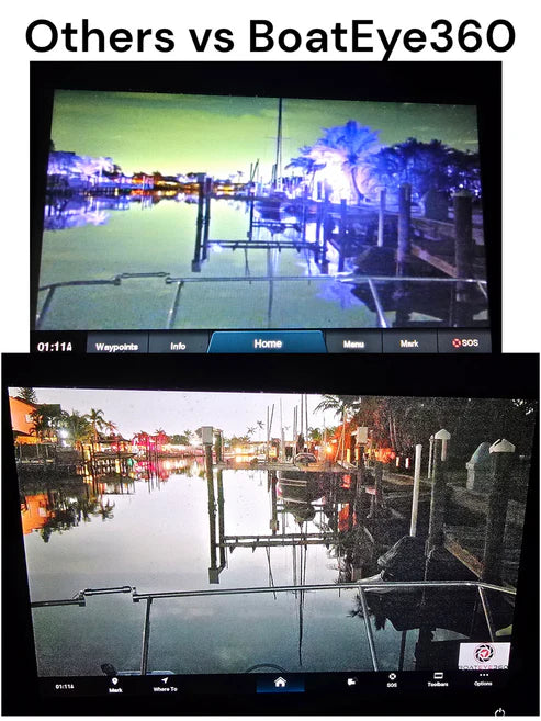 Boateye360 C1080 Full Color Night Vision Camera Stainless Steel 316L HDMI 1080p Analog RCA Marine Navigation