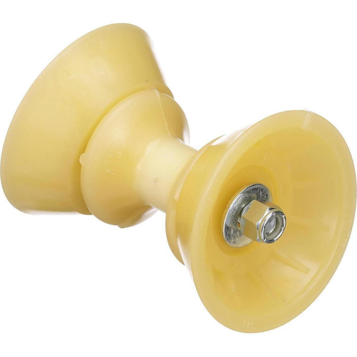 Seachoice 56600 Non-Marking TP Yellow Rubber Bow Roller With Bells 1/2" ID