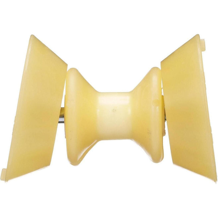 Seachoice 56600 Non-Marking TP Yellow Rubber Bow Roller With Bells 1/2" ID