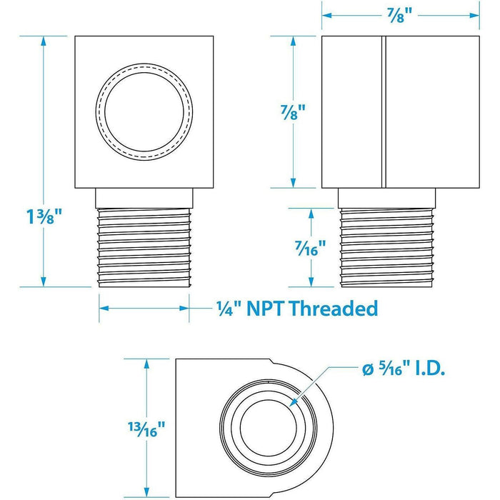 Seachoice 50-20831 Brass Tank Vent Elbow