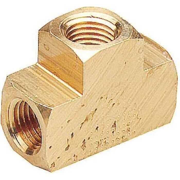 Seachoice 50-20891 Female Brass Tee Fitting 1/4" NPT