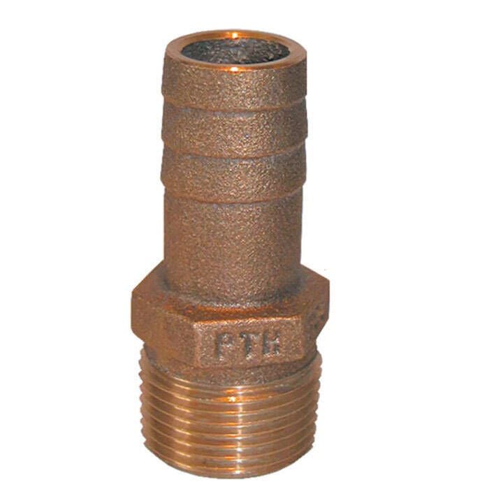 Groco PTH-4000 PTH Bronze Standard Flow Pipe-To-Hose Adapter With NPT Thread