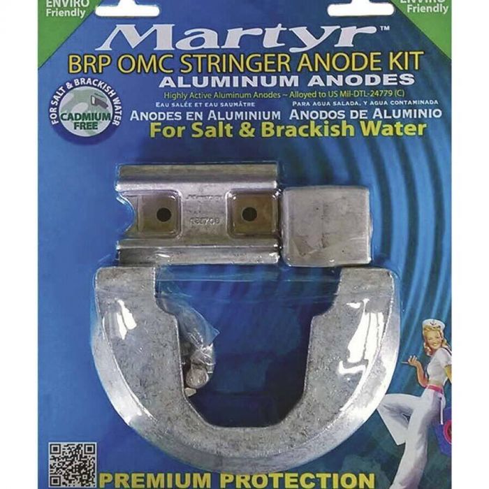 Martyr CMSTRGERKITA BRP OMC Stringer Mount Anode Kit, Aluminum