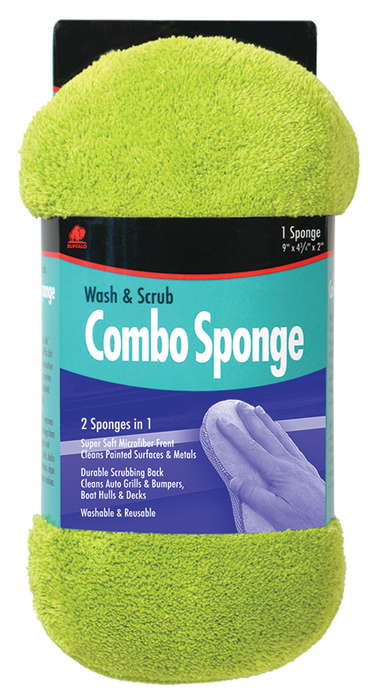 Buffalo Rags 65005 Combo Sponge 9" x 4-3/4" x 2"
