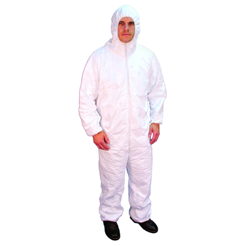 Buffalo Rags 68256 Microporous Disposable Coverall With Hood, XXL