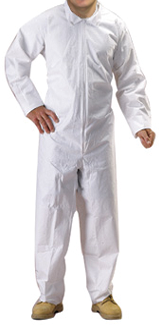 Buffalo Rags 68527 SMS Disposable Coverall Non Hooded, Lg