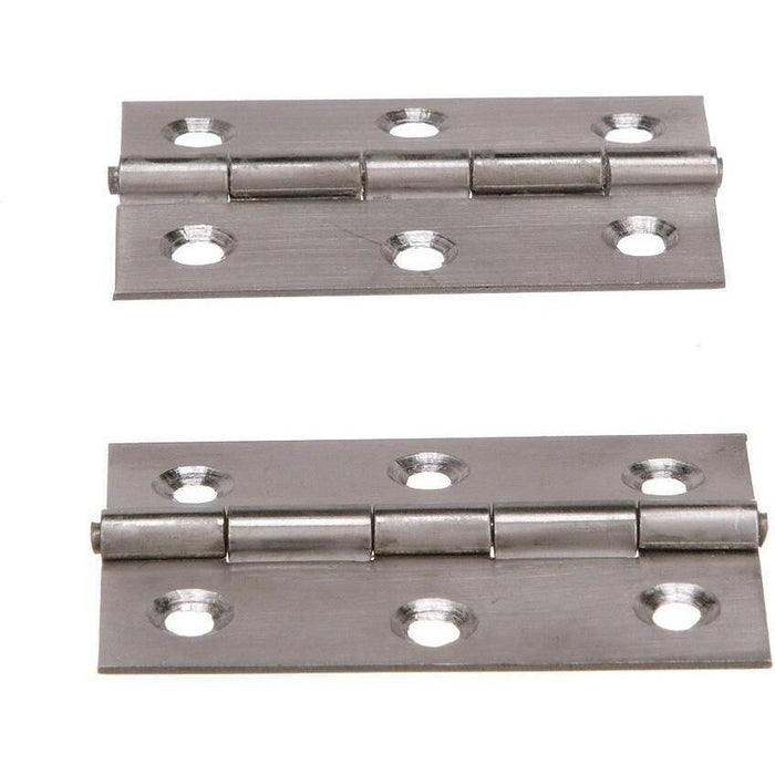 Seachoice (2) Stainless Steel Fast Pin Type Butt Hinges