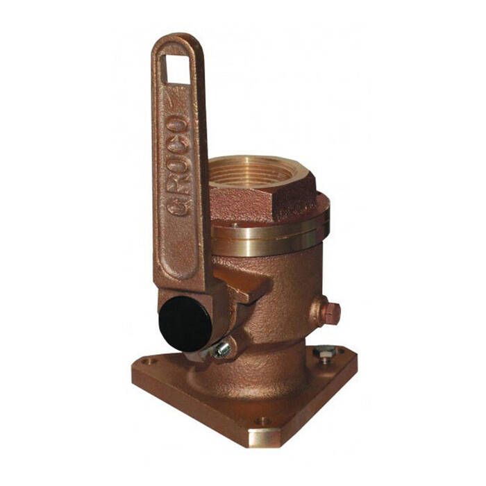 Groco BV-4000 BV Bronze Full-Flow Flanged Ball-Type Seacock