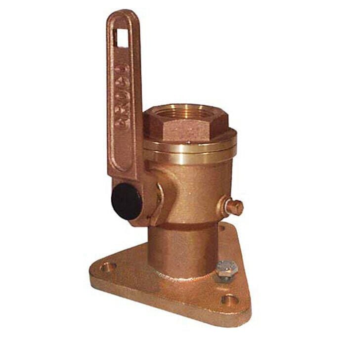 Groco BV-2000 BV Bronze Full-Flow Flanged Ball-Type Seacock
