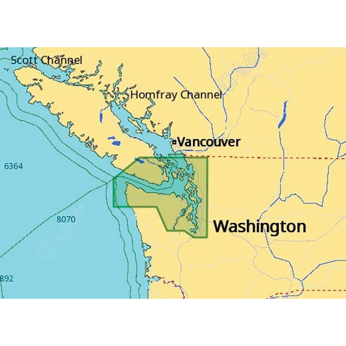 C-MAP M-NA-D955-MS 4D NA-D955 Puget Sound, Juan De Fuca & San Juan Island
