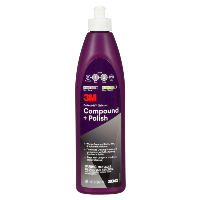 3M Perfect-It Gelcoat Compound + Polish, Pint