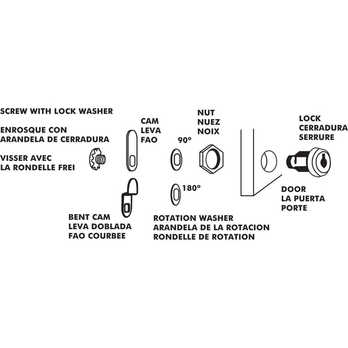 Sierra CL49310 Cam Lock 5/8" Depth