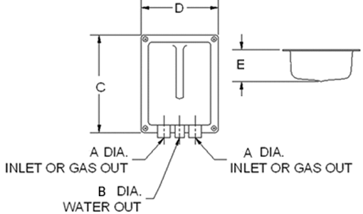 Centek Veratron 1020150 Gen-Sep™ Gas/Water Separator
