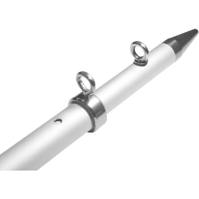 Taco Metals OC-0422VEL8 TACO Tele Center Rigger Poles, 8' Silver
