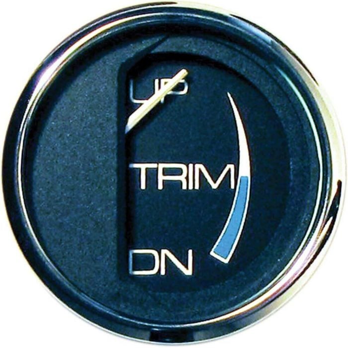 Faria 13707 Chesapeake SS Black 2" Gauge Trim Gauge