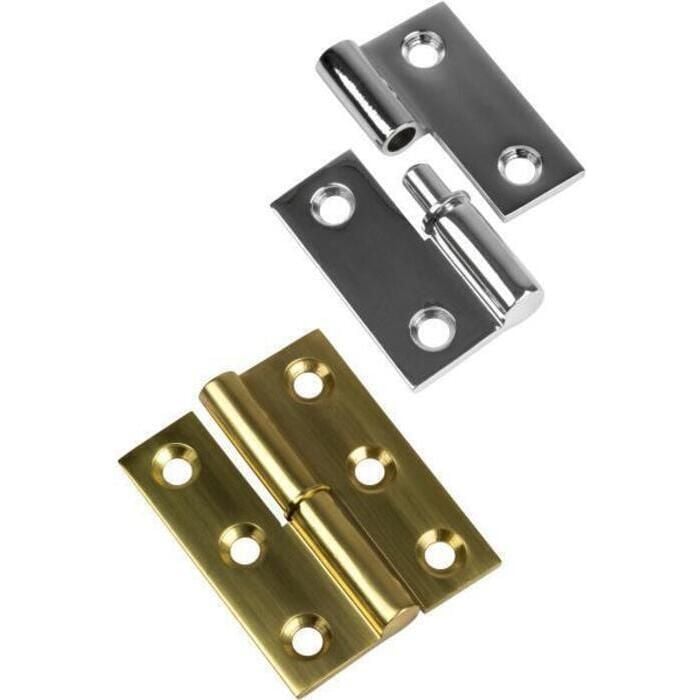 Sea Dog 204510-1 Sea-Dog Chrome Brass Take Apart Hinge, Right, 1-1/2" 2/Card