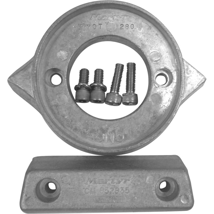 Martyr CM290KITA Aluminum Anode Kit, For Volvo Penta 290 Engine (Contains 1-V18, 1-852835 and Hardware)